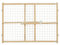 Midwest Homes for Pets 2924WWM-2 Barrière de sécurité en grillage, 60,96 cm de haut et 17,78-105,41 cm de large ; bois