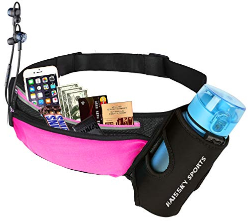 Guzack Gürteltasche Hüfttasche Bauchtasche für Trinkflasche, Sports Trinkgürtel Waistpacks für Outdoors Fitness Ausgeführt Radfahren Wandern Walking, Laufgürtel mit Telefon bis zu 7,0, ohne Flasche