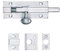 Fulton & Bray Architectural Barrel Bolt 75mm x 30mm - Satin Chrome