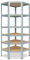 shelfplaza® HOME Eckregal 200x90x60cm Schwerlast Verzinkt/Metallregal Stehend 6 Böden Je 145kg Tragkraft/Corner Shelf Schwerlastregal Ecke/Steckregal