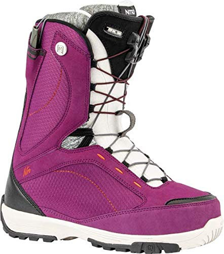Nitro Snowboards Monarch TLS '20 all Mountain Freestyle Speed Lacing System Boot-Scarponi da Snowboard da Donna, Viola, 27.5