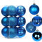 8CM Weihnachtsdeko Weihnachtskugeln, 12 Stücke Bruchsiche Christbaumkugeln Ornamente Weihnachtsbaumschmuck für Weihnachtsbaum Christbaumkugeln Weihnachtsdekoration Kugeln