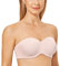 DELIMIRA Donna Reggiseno Senza Spalline Multifunzione con Ferretto Senza Cuciture Taglie Forti Senza Imbottitura Rose affumicate 2B