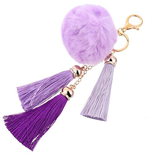 VALICLUD 1pièce Porte-clés Peluche Fluffy Taro Accessoire De Décoration Portable Pour Clés Et Téléphone