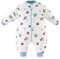 Gigoteuse Bébé Garçons Filles Barboteuses Coton Manches Détachables Pyjama Combinaison d'hiver Chaud Jumpsuit Grenouillères Enfants 18-36 mois,Espace(3.5Tog)