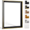 Bildershop-24 Schattenfugenrahmen mit Schattenfuge Lemgo Rahmen für Keilrahmenbilder und Leinwände 90 X 120cm Schwarz Goldglanz Antik