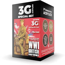 AK Interactive 3G WWI British Uniforms – Kunststoff Modellierfarben & Zubehör Artikel # AK-11638