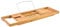 YWJFASHION Ausziehbare Badewanne aus Holz Badewanne Caddy Home Spa mit Leseständer Tabletthalter Bad Tablett