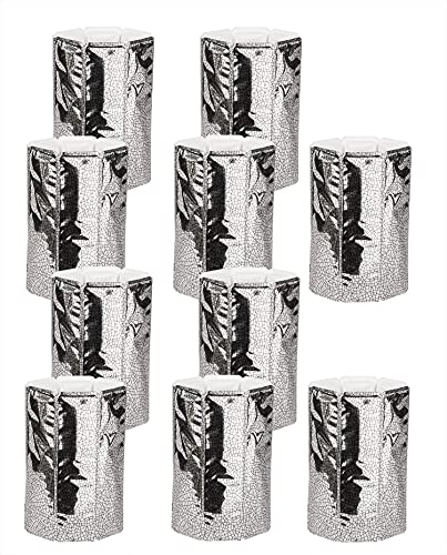 BigDean 10x Aktiv Weinkühler für 0,75l Flaschen - Flaschenkühler silber - Effektive & schnelle Kühlung ohne Eis - Kühlmanschette biegsam für Weinflaschen
