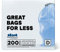 Plasticplace Code D Compatible (200 Count) Blue Recycling Bags Drawstring Garbage Can Liners 5.2 Gallon / 20 Liter 15.75 x 28