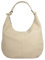 Cluty Shopper Echt Leder Damen | Made in Italy, Handtasche aus Rindleder, Damentasche mit Reißverschluss, Shopper mit Innenfach beige | 021418
