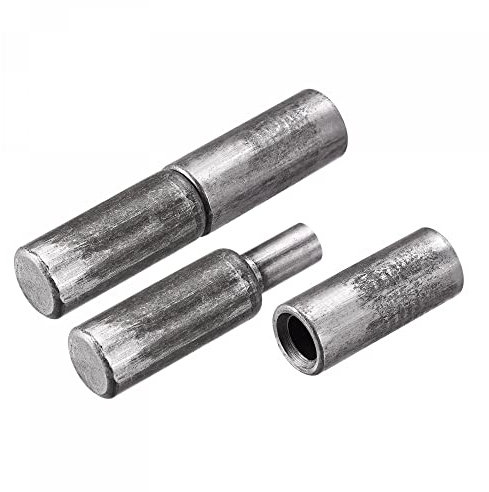 sourcing map Soldadas Barril Bisagras, 57mm x 11,5mm Macho a Hembra Hierro Bisagra Pasador para Metal Hogar Portón Puerta Ventana 10 Pares