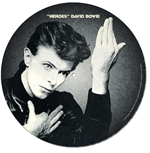 David Bowie Turntable Mat (Heroes Design) Record Slip Mat for Mixing, DJ Scratching and Home Listening - Official Merchandise