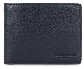 Lancaster | Milano Gentlemen - Grand Porte-Cartes Cuir de Vachette Grainé Bleu foncé