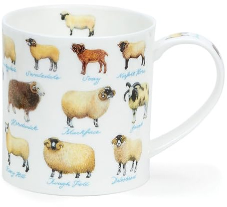 Dunoon Orkney 0.35 Litre Fine Bone China Mug ^On The Farm Farm Animals (Sheeo)