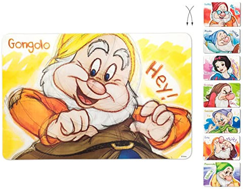Home Disney Nani Sketch Lot de 12 sets de table en polypropylène, 45 x 30 cm, nordiques