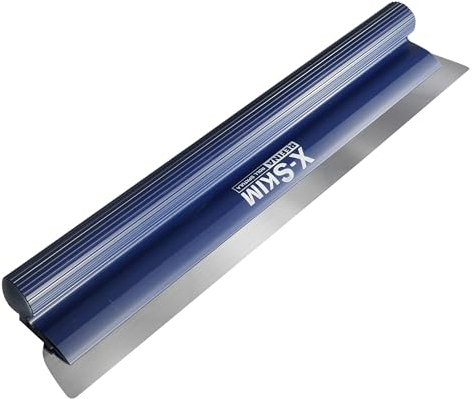 REFINA X-Skim Skimming Blade - 26” (650mm) Plastering Spatula with Interchangeable Blade - Stainless Steel Blade Roll Grip Skimming Spatula - Rendering, Flooring, Drywalling & Plastering Tools
