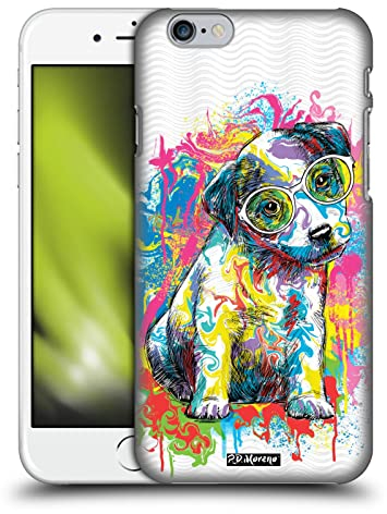 Head Case Designs Offizielle P.D. Moreno Hundehaltung Drip Art Katzen Und Hunde Harte Rueckseiten Handyhülle Hülle Huelle kompatibel mit Apple iPhone 6 / iPhone 6s