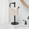 BESy Barre Porte-Serviettes en Bronze huilé de 35,6 cm pour Salle de Bain, vanité, comptoir, Porte-Serviettes autoportant en Acier Inoxydable, Accessoires de quincaillerie