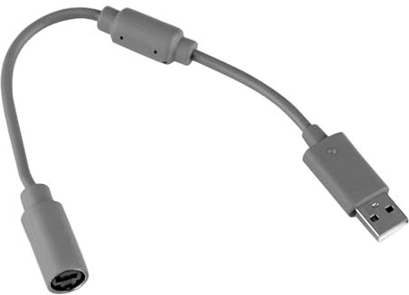 Xahpower Breakaway Cable for Xbox 360, Replacement Dongle Controller USB Breakaway Cable for Microsoft Xbox 360