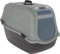 Kerbl Katzentoilette Emma Eco XL (Katzenklo mit Deckel, 65x44x46 cm, schwarz/grüngrau) 80979