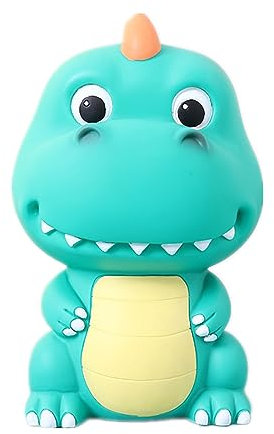 Neuheit Niedliche Drachen-Spardose, Sparschwein für Kinder und Erwachsene, Spardose für Münzen, wiederverwendbar und unzerbrechlich (blau)