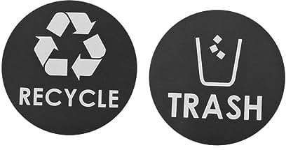 Zerodeko Recycle Stickers for Car Wheelie Bin Numbers Stickers Pvc Window Decal Random Style