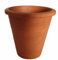 Pot en terre cuite (5 pièces) + jupon en terre cuite (5 pièces) Made in Italy - Jardinière en cuit, diamètre 17 cm, hauteur 17 cm