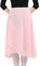 Bezioner Wickelrock Damen Lang Tanzrock Damen Ballettrock aus Chiffon Mit Verstellbares Taillenband für Erwachsene Frauen Rosa