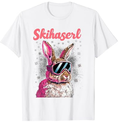 Skihaserl Apres Ski Haserl Skifahrer Winter Damen T-Shirt