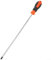 HEIBTENY Tournevis allongé de 30,5 cm - Tournevis cruciforme plat long - Tournevis magnétique avec poignée en caoutchouc (1 tournevis cruciforme)