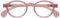 OPULIZE OCA Lesebrille - Moderne Runde Retro-Fassung - Transparentes Pink Glänzend - Herren Damen - Federscharniere - R54-4 - +3.00
