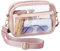 DONGKER Durchsichtige Tasche Damen, Transparente Crossbody Schultertasche, Stadion-Umhängetasche mit Verstellbarem Gurt für Arbeit Sport Spiele und Konzerte
