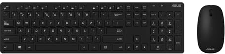 Asus W5000 Wireless Keyboard + Mouse German Layout Black