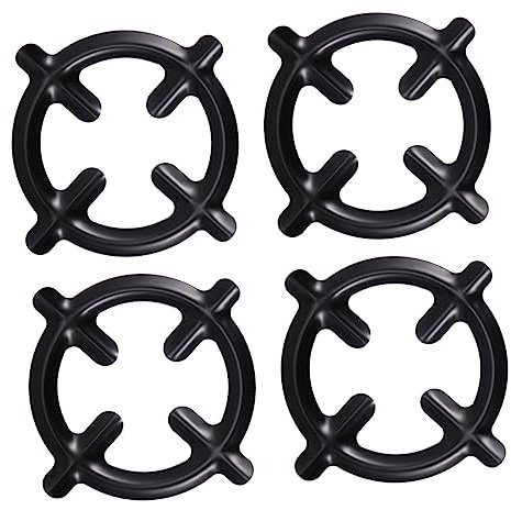 Mikinona 4pcs Pot Stands for Gas Stove Iron Pot Stands Stove Cooker Plates for Espresso Maker Stovetop Use