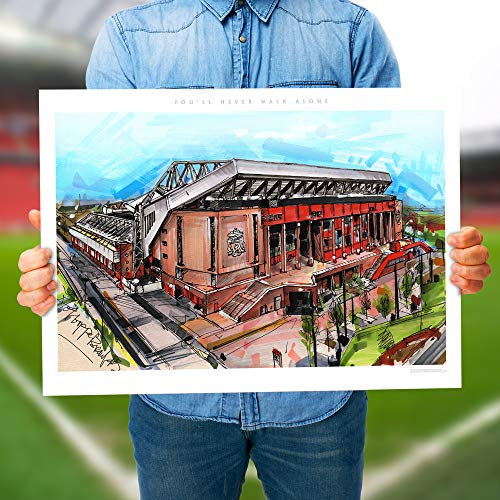 Liverpool Fußballstadion Poster 70x50 cm