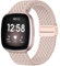 Issinlky Bracelet tressé nylon pour Fitbit Versa 3/Versa 4, bracelet élastique pour Fitbit Sense 2/Sense Smartwatch