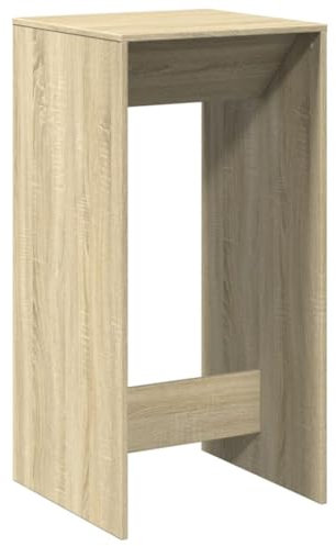 vidaXL Mesa Alta de Bar Madera ingeniería Roble Sonoma 51x50x103,5 cm
