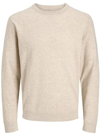 JACK & JONES Male Strickpullover Einfarbig Strickpullover