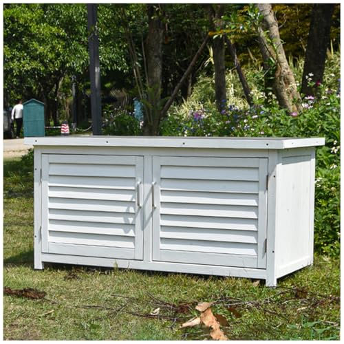 Armoire de rangement d'extérieur en bois avec double porte pour jardin