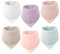 VOMARHUG Muslin Baby Lätzchen,6 Stück Sabberlätzchen Baby,Muslin Dreieckstuch,Super Saugfähige Bio-Baumwoll Halstuch Baby,Lätzchen für Säugling Kleinkinder