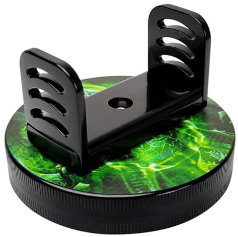 ETAWDE Professioneller Angelrollen-Rahmen, Aufbewahrungs-Organizer, robuste Angelschnur-Rack, Kupfer, Zincs, Legierungen, Angelmanagement