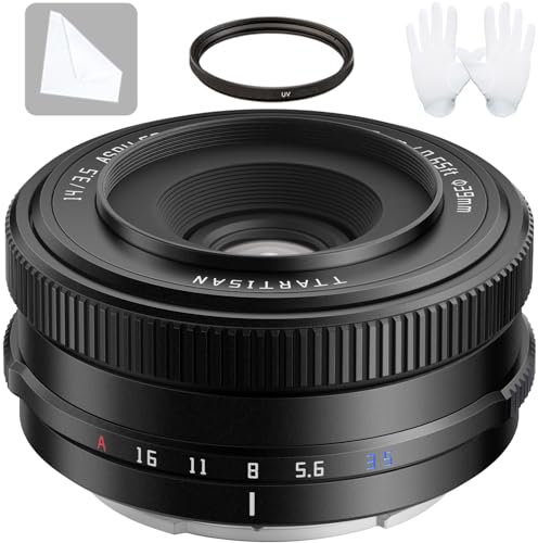 TTARTISAN AF 14mm F3.5 Pancake Wide-Angle Lens for Fuji X, Autofocus APS-C X Mount Lens Compatible with Fujifilm X Mount Camera