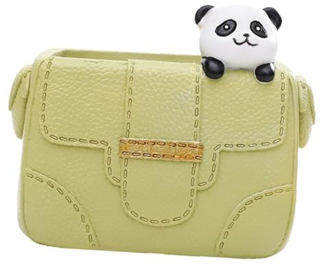 Qianly Harz Blumentopf Pothos Topf Pflanzer Pothos Pflanzer Handtasche Blume Vase für Hause, Panda