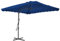 AJJHUUKI Sombrillas y parasoles para jardín y césped, con poste de acero, color azul, 250 x 250 x 230 cm