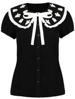 Hell Bunny Phantomette Blouse