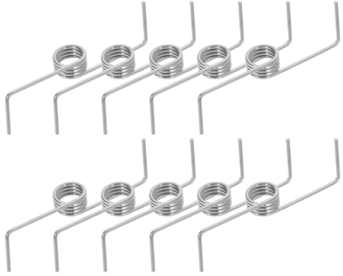Alipis 10pcs Adjustable Torsional Springs Replacement for Trash Can Lids Heavy Duty Press Type Rubbish Container Springs Garbage Bin Lid Repair Parts for Commercial Wheelie Bins