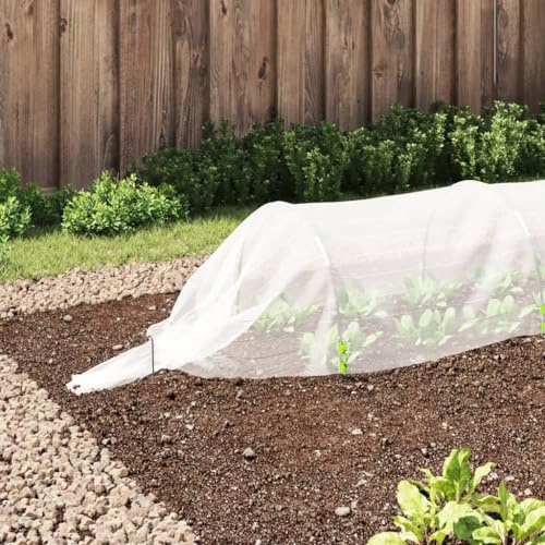 Mokuyary Garden Tunnel, tunnel serre, anneaux de support de jardin, tunnels en maille 3 unités Fibre de verre et PP 1,5 x 5 m