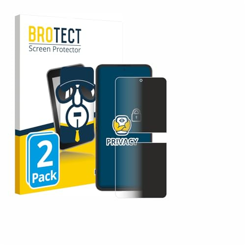 BROTECT Blickschutzfolie für Nubia Flip 2 | 2 Stück Anti-Spy Displayschutz Made in Germany Smartphones und Handys Privacy Screen Protector Blaulichtfilter Klare Folie