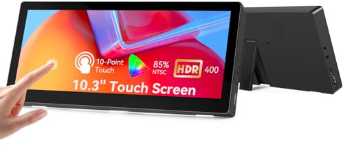10.3 Mini Touch Screen Monitor, 400cd/m², VESA, Travel Display HDMI USBC